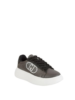 LIU JO Sneakers Liu-jo Babol nero con logo gioiello in DONNA