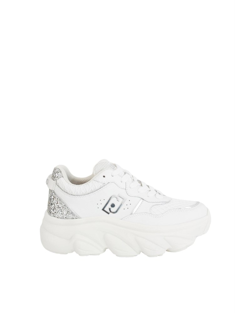 LIU JO Sneakers Liu-jo Steffy bianco in pelle e glitter