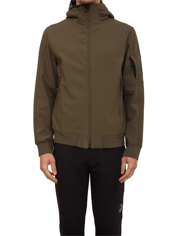 Giubbino uomo C.P. Company in tessuto tecnico verde