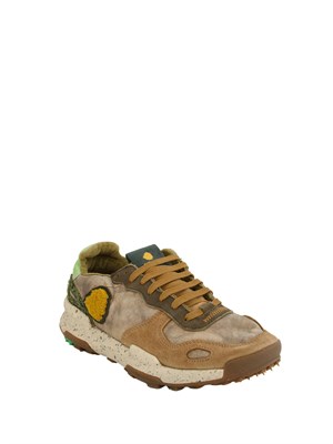 Sneaker uomo Chacrona Premium Satorisan in pelle fango in UOMO