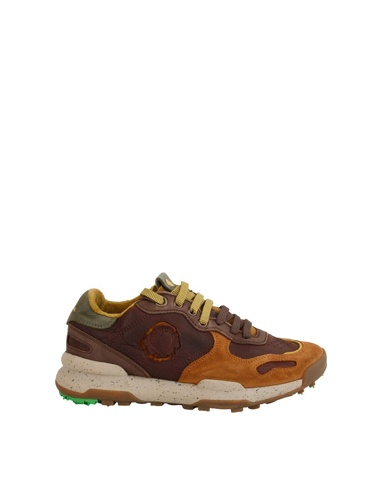 Sneaker Chacrona Pull Up Satorisan uomo in pelle marrone