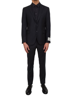 Abito CC Corneliani in lana vergine blu in UOMO