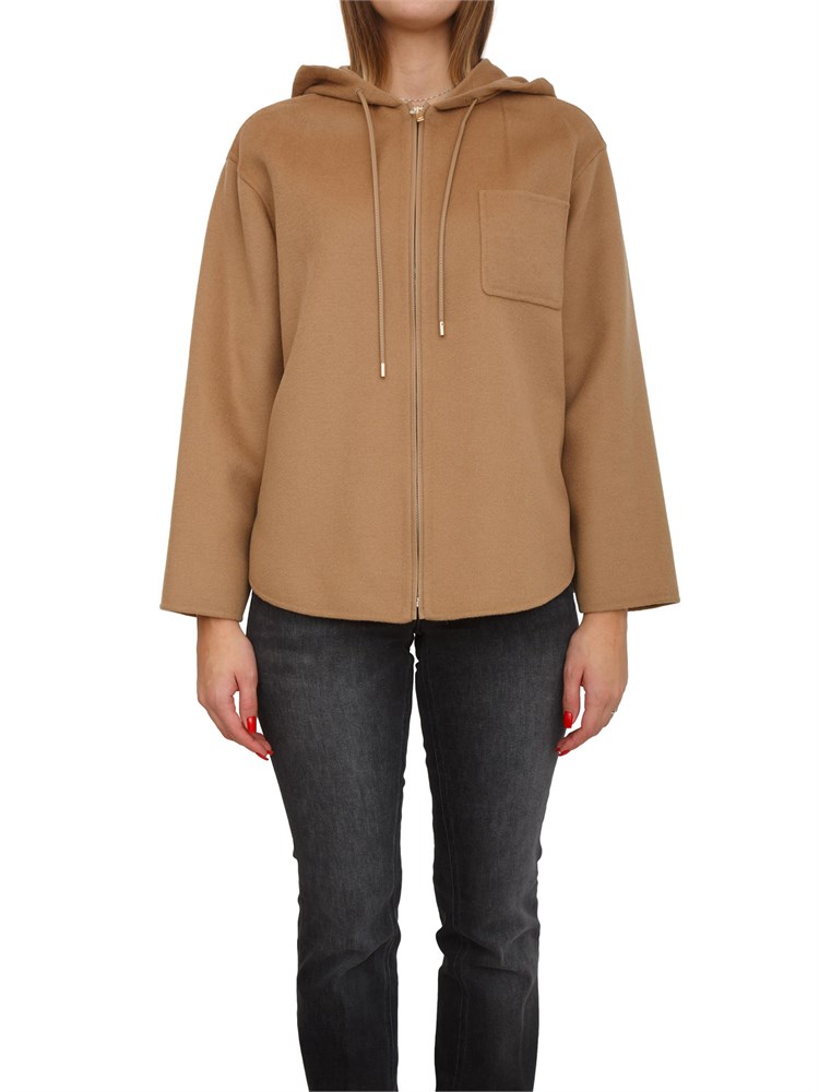 Giaccone Mina di Max Mara in lana, cashmere e seta cammello