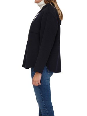 Giaccone Mina di Max Mara in lana, cashmere e seta blu in DONNA