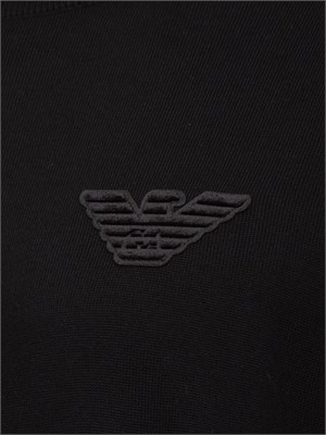 Maglia uomo Emporio Armani in pura lana vergine nera in UOMO