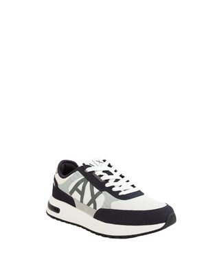 Sneakers Armani Exchange uomo in nylon e suede blu in UOMO