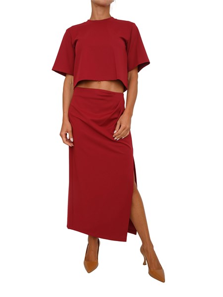 completo donna emme marella rosso drago