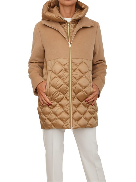 giubbino amore emme marella in panno e nylon cammello amore