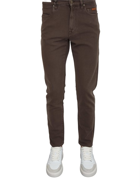 jeans siviglia uomo in raso di cotone marrone svm02004c022420pxpalazzo
