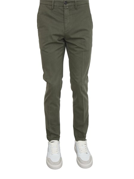 pantaloni siviglia uomo in cotone flanellato verde svm02108c021108pxbcarducci