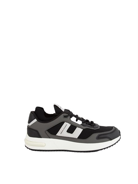 sneakers uomo armani exchange in tessuto tecnico nero xm001682af17359