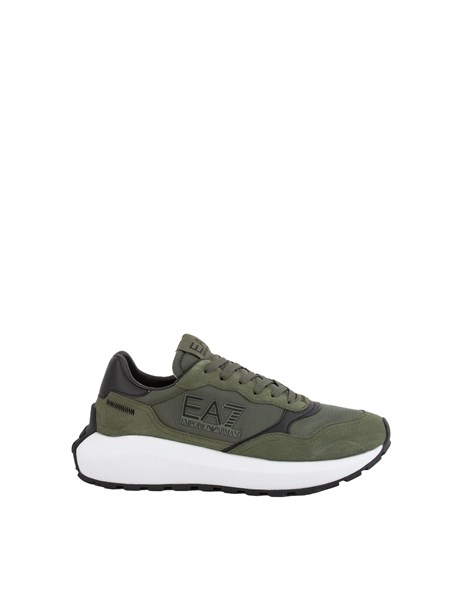 sneakers uomo ea7 emporio armani in suede e tessuto verdi 7x000341af18616