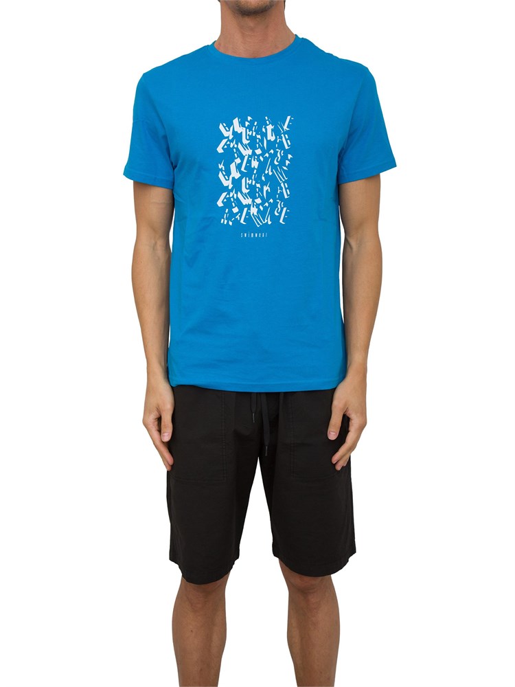 T-SHIRT BIKKEMBERGS AZZURRO