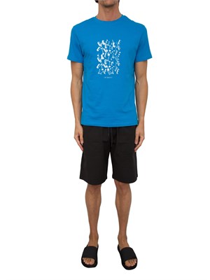 T-SHIRT BIKKEMBERGS AZZURRO in UOMO
