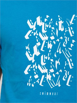 T-SHIRT BIKKEMBERGS AZZURRO in UOMO