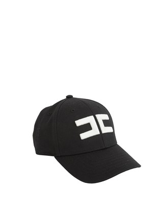 Cappello da baseball nero Elisabetta Franchi con logo in DONNA