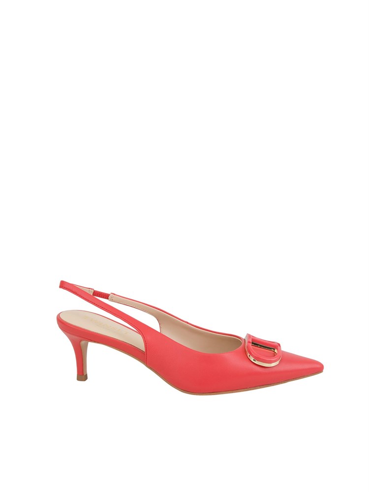 TWIN-SET Décolleté  Twinset sling back con Oval T corallo