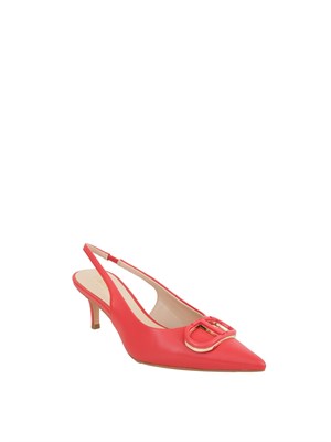 TWIN-SET Décolleté  Twinset sling back con Oval T corallo in DONNA