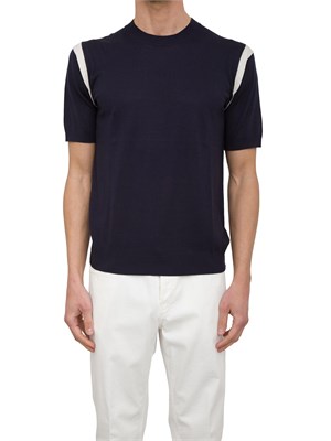 Maglia maniche corte Paolo Pecora blu in UOMO