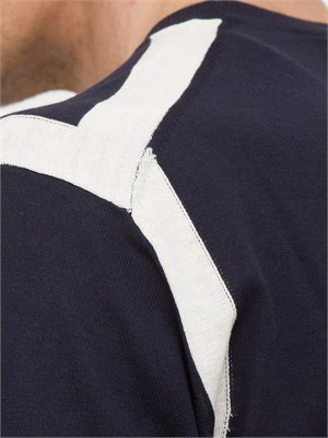 Maglia maniche corte Paolo Pecora blu in UOMO