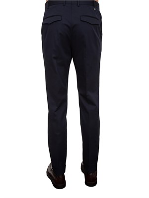 Pantalone PT Torino blu in cotone in UOMO