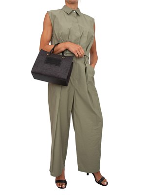 Pantaloni wide leg iBLUES kaki in DONNA