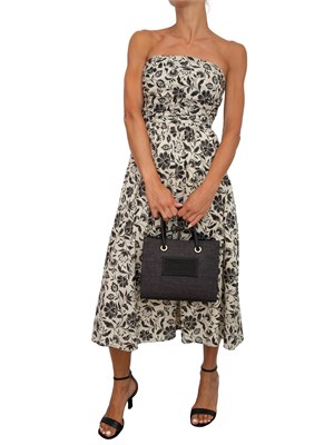 Abito midi iBlues in mussola di cotone con stampa floreale in DONNA