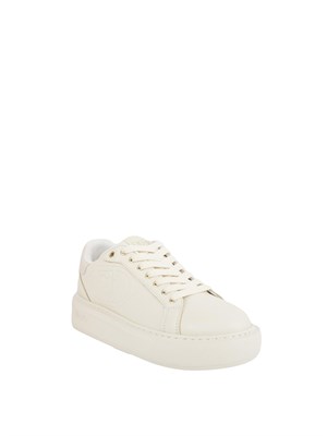 Sneakers avorio Liu Jo con logo rilievo tono su tono in DONNA