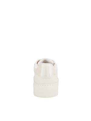 Sneakers avorio Liu Jo con logo rilievo tono su tono in DONNA