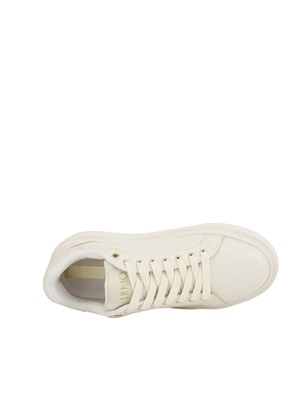 Sneakers avorio Liu Jo con logo rilievo tono su tono in DONNA