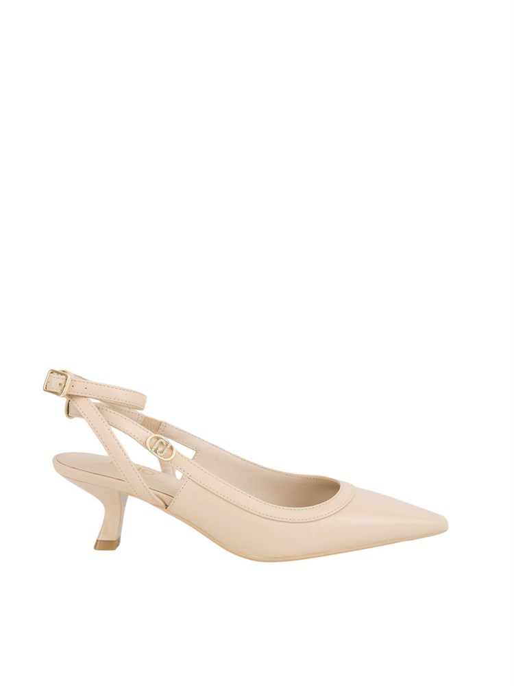 Slingback natural Liu Jo con tacco basso a cliessidra