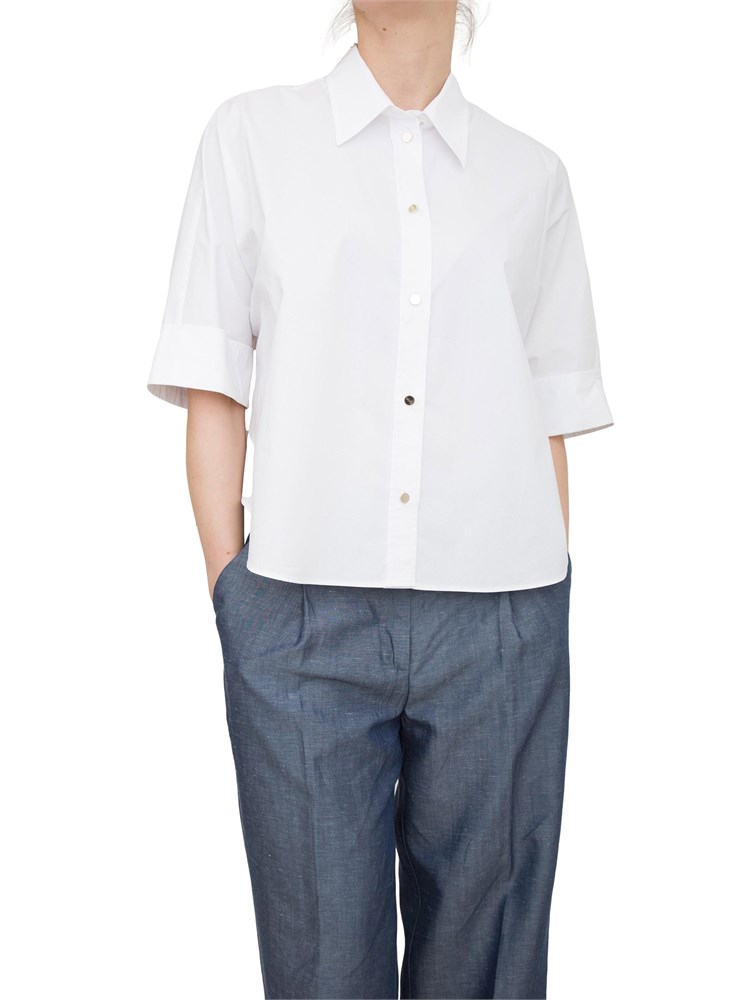 LIU JO Camicia boxy Liu-jo bianco in cotone