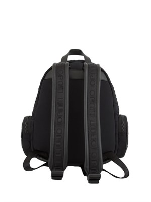 Zaino nero Liu Jo stampa logata in rilievo in DONNA