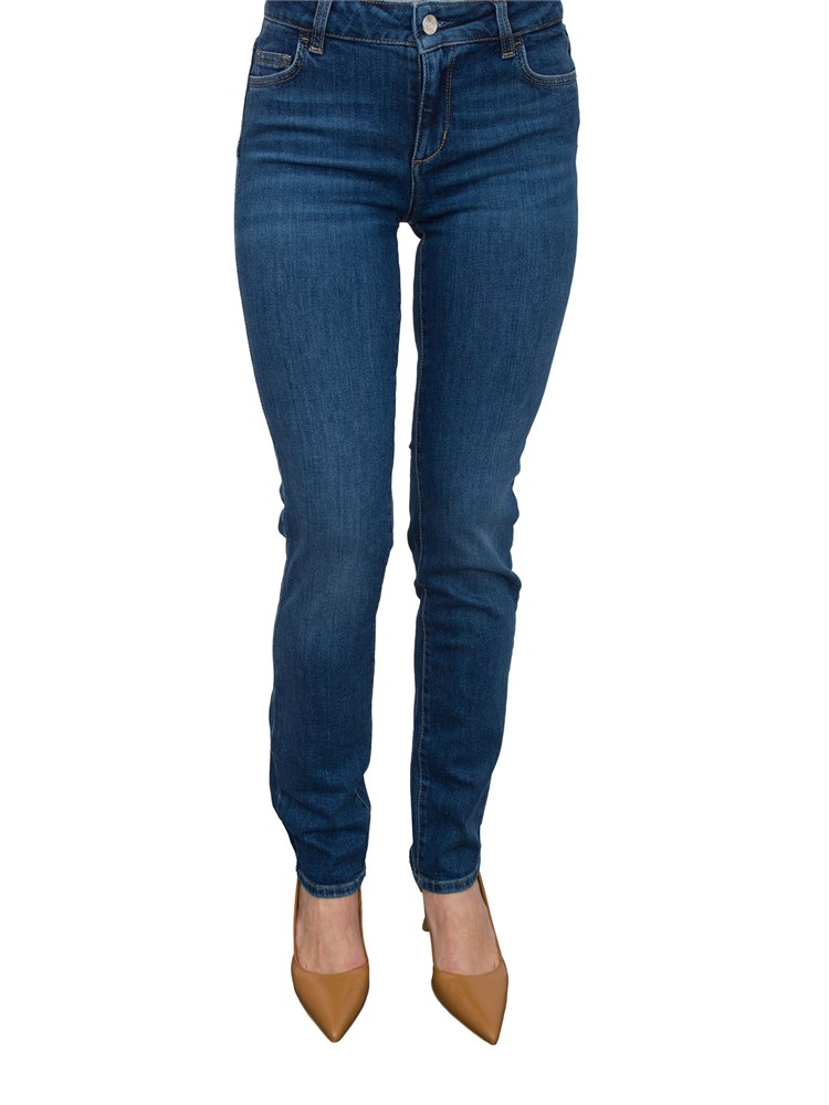 LIU JO Jeans Liu-jo slim fit scuri con strass
