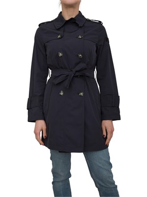 Trench donna blu Peuterey idrorepellente in DONNA