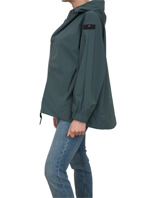 Giacca a vento Peuterey corta e stretch verde in DONNA