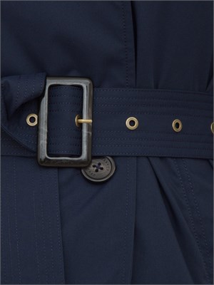 Trench blu Dekker modello doppiopetto in DONNA