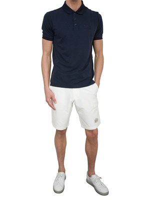 EA7 EMPORIO ARMANI Polo Ea7 Lux Identity in misto modal blu in UOMO