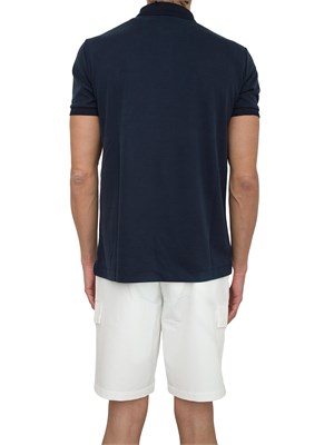 EA7 EMPORIO ARMANI Polo Ea7 Lux Identity in misto modal blu in UOMO