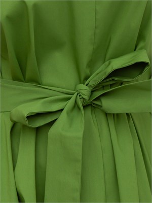 Abito svasato Emme Marella in popeline stretch verde in DONNA