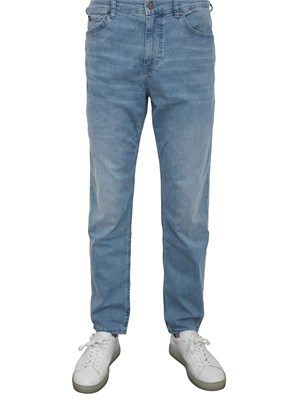 Jeans Maine regular fit in denim elasticizzato blu Boss in UOMO