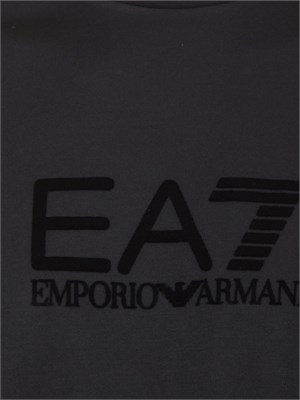 EA7 EMPORIO ARMANI T-shirt EA7 Lux Identity in jersey di misto modal nero in UOMO