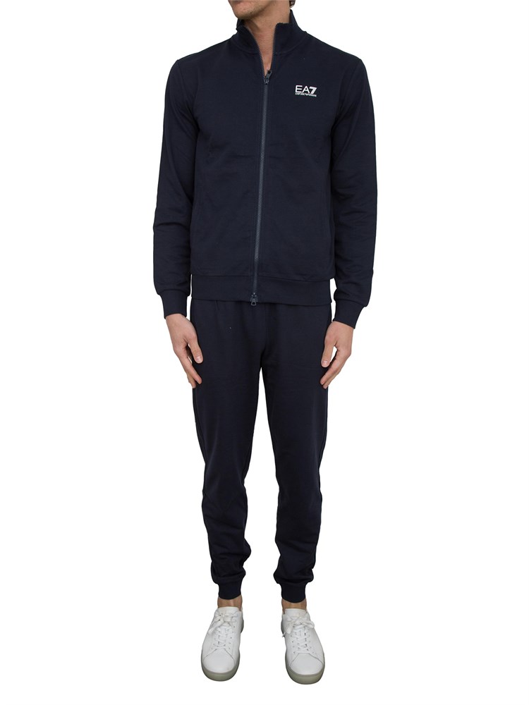EA7 EMPORIO ARMANI Tuta Ea7 Core Identity in cotone blu