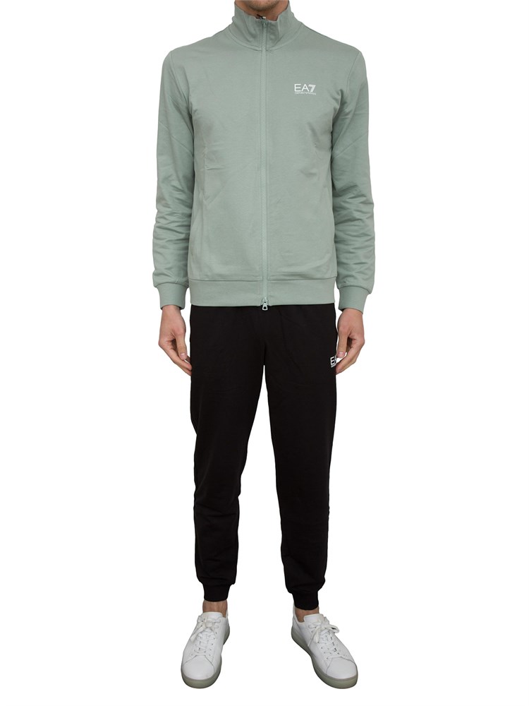 EA7 EMPORIO ARMANI Tuta Ea7 Core Identity in cotone verde