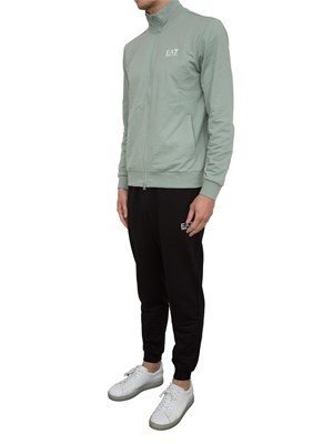 EA7 EMPORIO ARMANI Tuta Ea7 Core Identity in cotone verde in UOMO