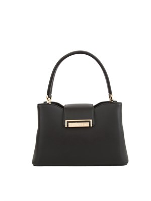 TWIN-SET Borsa a spalla nera Twinset ecopelle liscia in DONNA