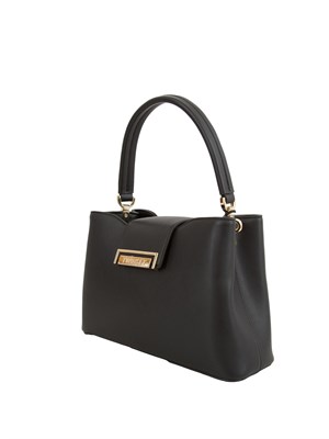 TWIN-SET Borsa a spalla nera Twinset ecopelle liscia in DONNA