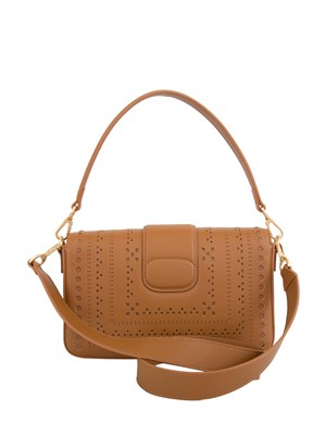 TWIN-SET Borsa a mano e tracolla cuoio Twinset lavorazione traforata in DONNA