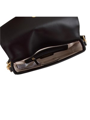 TWIN-SET Borsa a mano e tracolla nera Twinset lavorazione traforata in DONNA