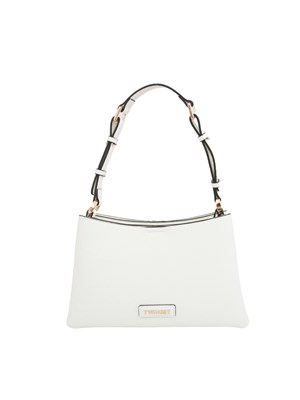 TWIN-SET Borsa a spalla celeste Twinset ecopelle martellata in DONNA